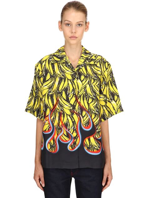 prada bannana shirt|PRADA .